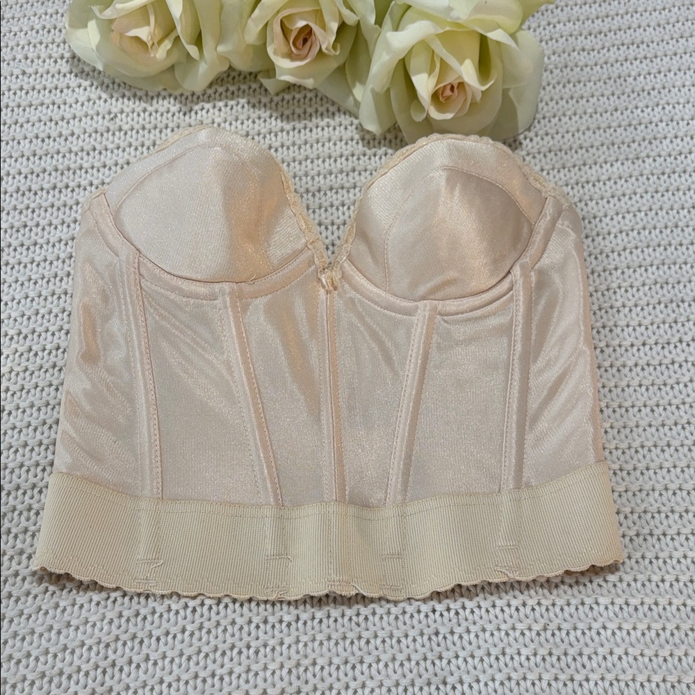 Vintage Union Made Carnival Cream Bandeau Bustier